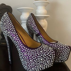 Women’s purple high heel Size 7.5